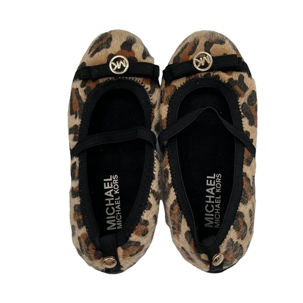 Michael Kors Cheetah Slip On Ballet Flats Size 11 Toddler Girl's